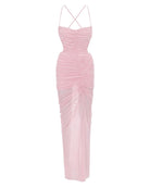 Fainthearted Dress In Baby Pink