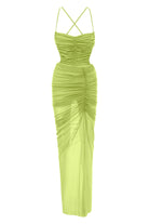Khéla The Label-Fainthearted Dress In Lime-Elbise-2-Milagron.com