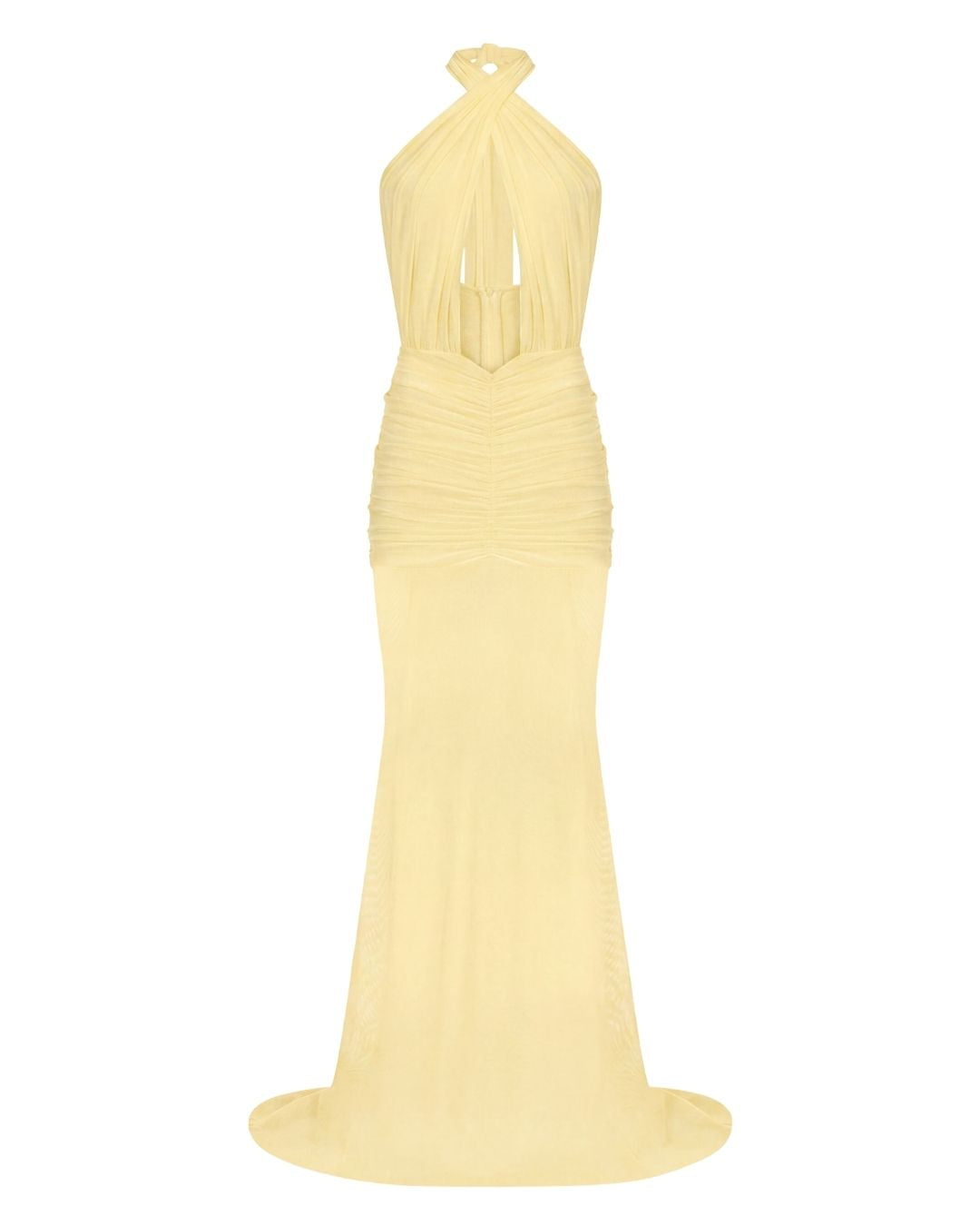 Forbidden Fruit Dress In Butter Yellow