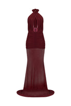Khéla The Label-Forbidden Fruit Dress In Burgundy-Elbise-2-Milagron.com