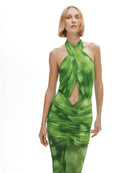 Khéla The Label-Forbidden Fruit Dress In Green-Elbise-1-Milagron.com