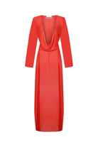 Khéla The Label-Heatwave Dress In Coral-Elbise-5-Milagron.com
