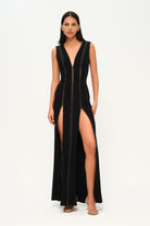 Khéla The Label-Holy Mess Dress Noir-Elbise-3-Milagron.com