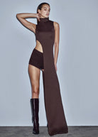 Khéla The Label-Legs For Days Shorts Brown-Bottoms-2-Milagron.com