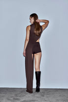 Khéla The Label-Legs For Days Shorts Brown-Bottoms-3-Milagron.com