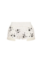 Khéla The Label-Lovestruck Embellished Shorts In Ivory-Şort-2-Milagron.com