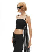 Khéla The Label-Magnet Of Scandal Top In Black-Top-1-Milagron.com