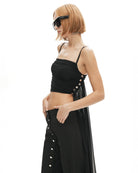 Khéla The Label-Magnet Of Scandal Top In Black-Top-3-Milagron.com