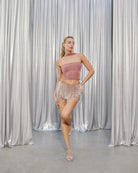 Make A Scene Skort In Mocha