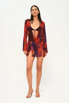 Khéla The Label-No Rush Dress In Flower Print-Elbise-1-Milagron.com