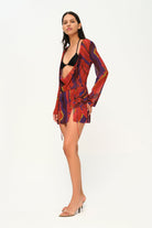 Khéla The Label-No Rush Dress In Flower Print-Elbise-2-Milagron.com
