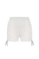 Khéla The Label-Obsession Shorts In White-Şort-1-Milagron.com