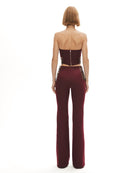 Khéla The Label-Power Trip Pants In Merlot-Pantolon-4-Milagron.com