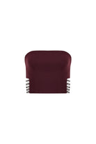 Khéla The Label-Power Trip Top In Merlot-Top-5-Milagron.com