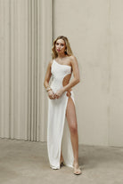 Khéla The Label-Ring Me Dress In White-Elbise-1-Milagron.com