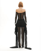 Khéla The Label-Seven Deadly Sips Dress In Black-Elbise-2-Milagron.com