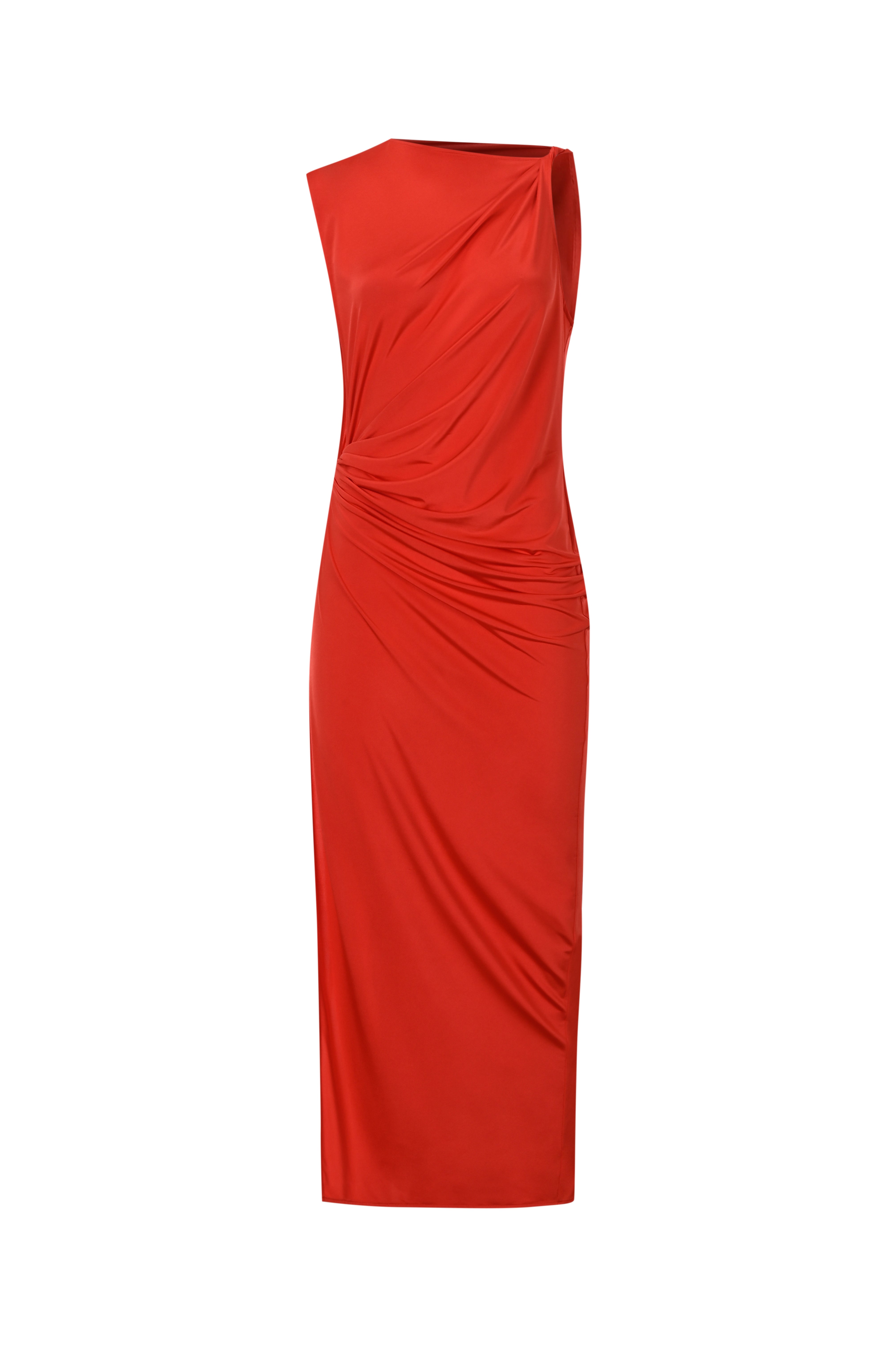 Khéla The Label-Showstopper Dress In Coral-Elbise-4-Milagron.com