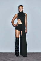 Khéla The Label-Stay Mad Asymmetric Top Black-Top-1-Milagron.com