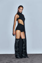 Khéla The Label-Stay Mad Asymmetric Top Black-Top-2-Milagron.com