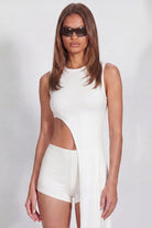 Khéla The Label-Stay Mad Asymmetric Top Off-White-Top-1-Milagron.com