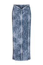 Khéla The Label Store-Manipulator Skirt In Gray Acid Wash-Etek-4-Milagron.com