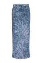 Khéla The Label Store-Manipulator Skirt In Gray Acid Wash-Etek-5-Milagron.com