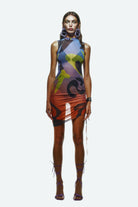 Khéla The Label-Tainted Flower Mesh Dress-Elbise-2-Milagron.com