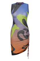 Khéla The Label-Tainted Flower Mesh Dress-Elbise-1-Milagron.com