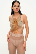Khéla The Label-Tempt Me Tender Beaded Top In Gold-Top-2-Milagron.com
