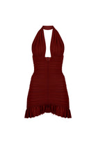 Khéla The Label-Temptress Tini Dress In Burgundy-Elbise-2-Milagron.com