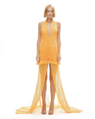 Khéla The Label-Temptress Tini Dress In Mango-Elbise-3-Milagron.com
