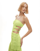 Khéla The Label-Toxic Tango Dress In Lime-Elbise-1-Milagron.com