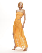 Khéla The Label-Toxic Tango Dress In Mango-Elbise-1-Milagron.com