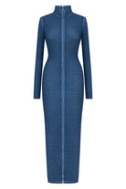 Khéla The Label-Transient Dress In Indigo-Tulum-1-Milagron.com