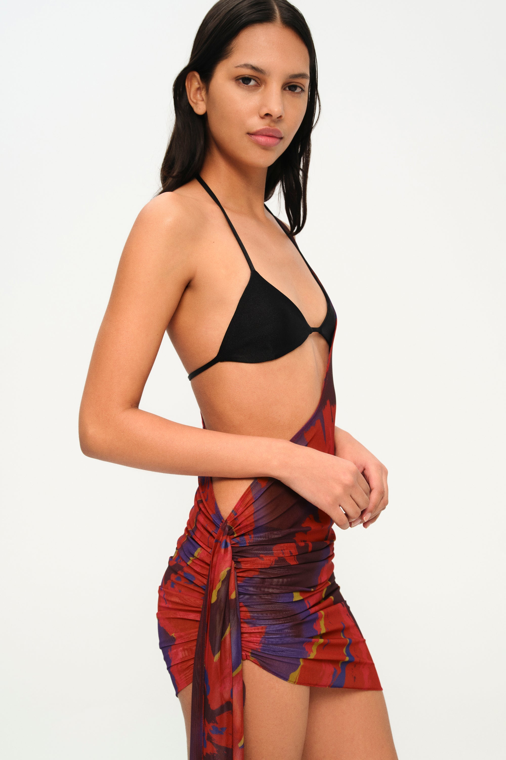 Khéla The Label-Unbothered Pareo In Flower Print-Elbise-2-Milagron.com