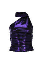 Khéla The Label-Ur Fave Top In Metallic Purple-Top-1-Milagron.com