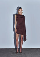 Khéla The Label-Walk Away Dress Brown-2-Milagron.com