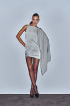 Khéla The Label-Walk Away Dress Gray-Elbise-1-Milagron.com