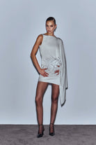 Khéla The Label-Walk Away Dress Gray-Elbise-3-Milagron.com