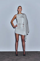 Khéla The Label-Walk Away Dress Gray-Elbise-4-Milagron.com