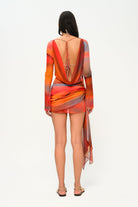 Khéla The Label-Wavelength Dress In Sunset Print-Elbise-3-Milagron.com