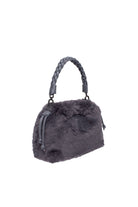 Khilios-Alexa Gri Suni Kürklü Bayan El / Omuz Çantası-El Çantası-2-Milagron.com