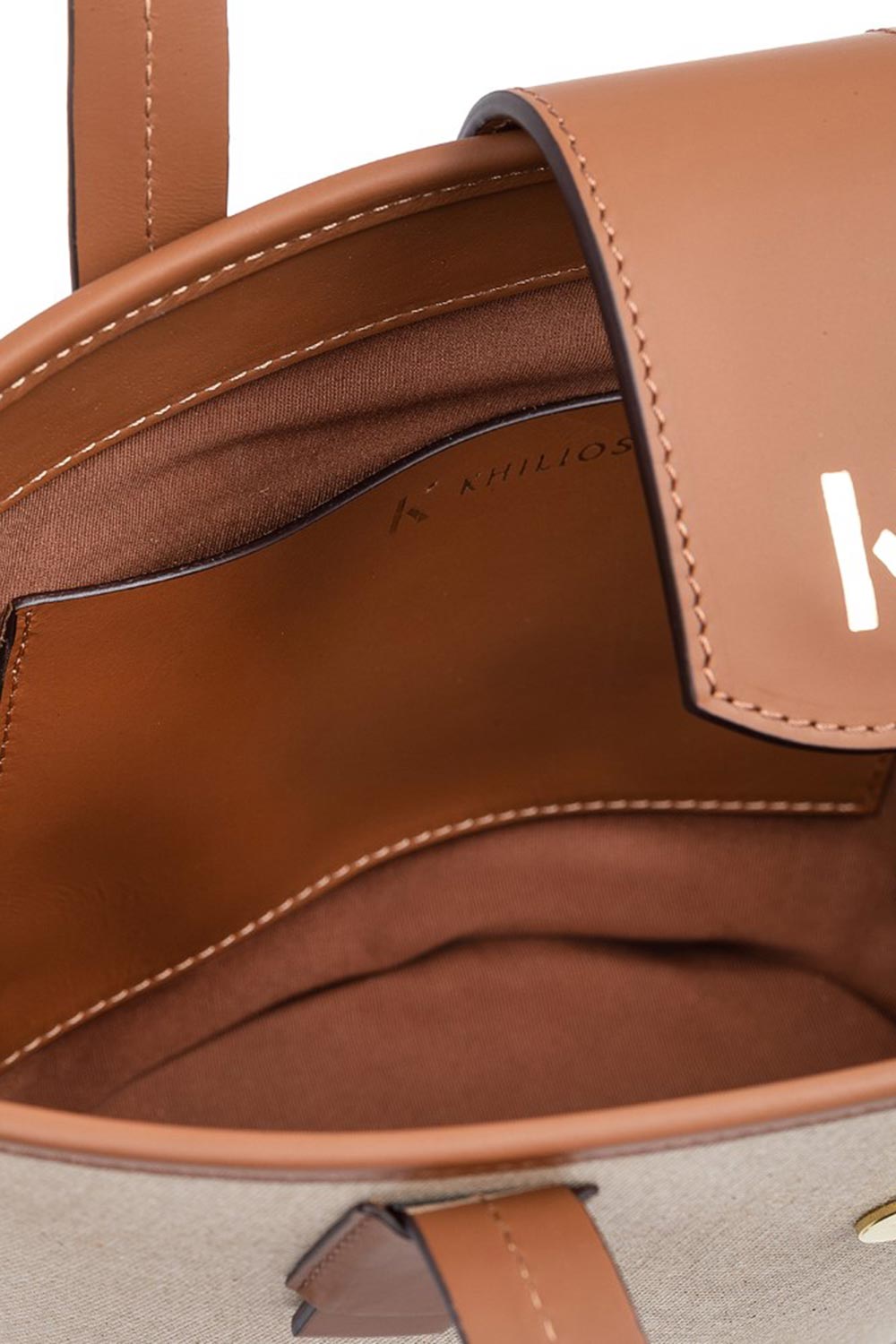 Khilios-Marla Tote Taba-kanvas Deri El /omuz Çantası-Omuz Çantası-4-Milagron.com