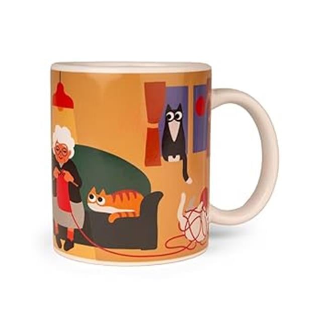 Kikkerland-Kikkerland Cat Lady Morph Mug Kupa-Kupa-1-Milagron.com