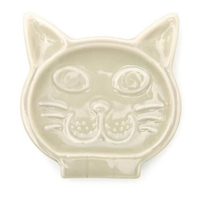 Kikkerland-Kikkerland Cat Spoon Rest Seramik Kedi Kaşıklık-Mutfak Aksesuarları-1-Milagron.com