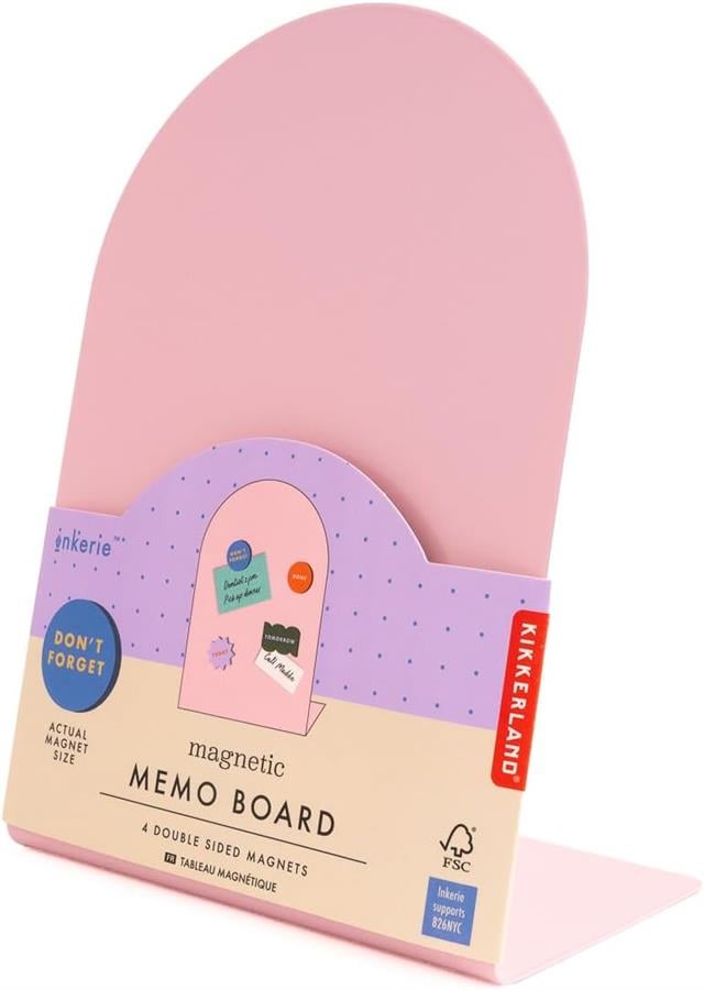 Kikkerland-Kikkerland Inkerie Pink Manyetik Board Pano-Manyetik Board-2-Milagron.com
