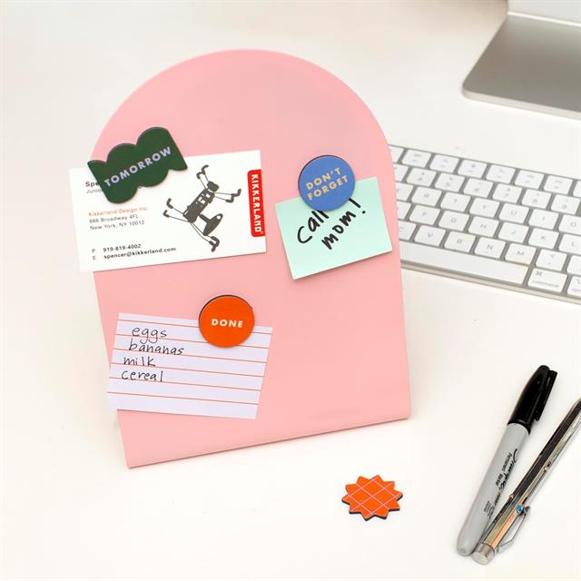 Kikkerland-Kikkerland Inkerie Pink Manyetik Board Pano-Manyetik Board-4-Milagron.com