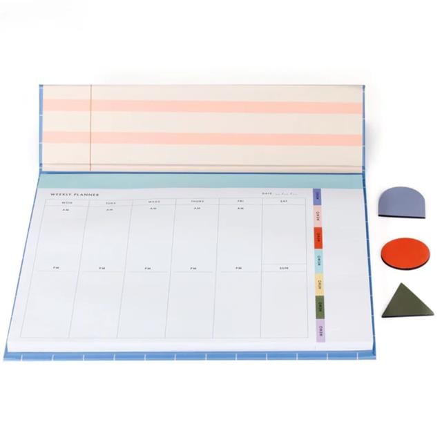 Kikkerland-Kikkerland Inkerie Retro Design Weekly Desk Planner Haftalık Planlama Seti-Defter-4-Milagron.com