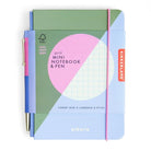 Kikkerland-Kareli Mini Defter ve Kalem Seti - A6-Mürekkep-1-Milagron.com