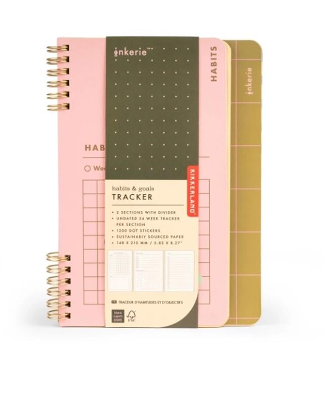 Kikkerland-Kikkerland Habit & Goals Tracker Hedef Defteri-Özel Defterler-1-Milagron.com